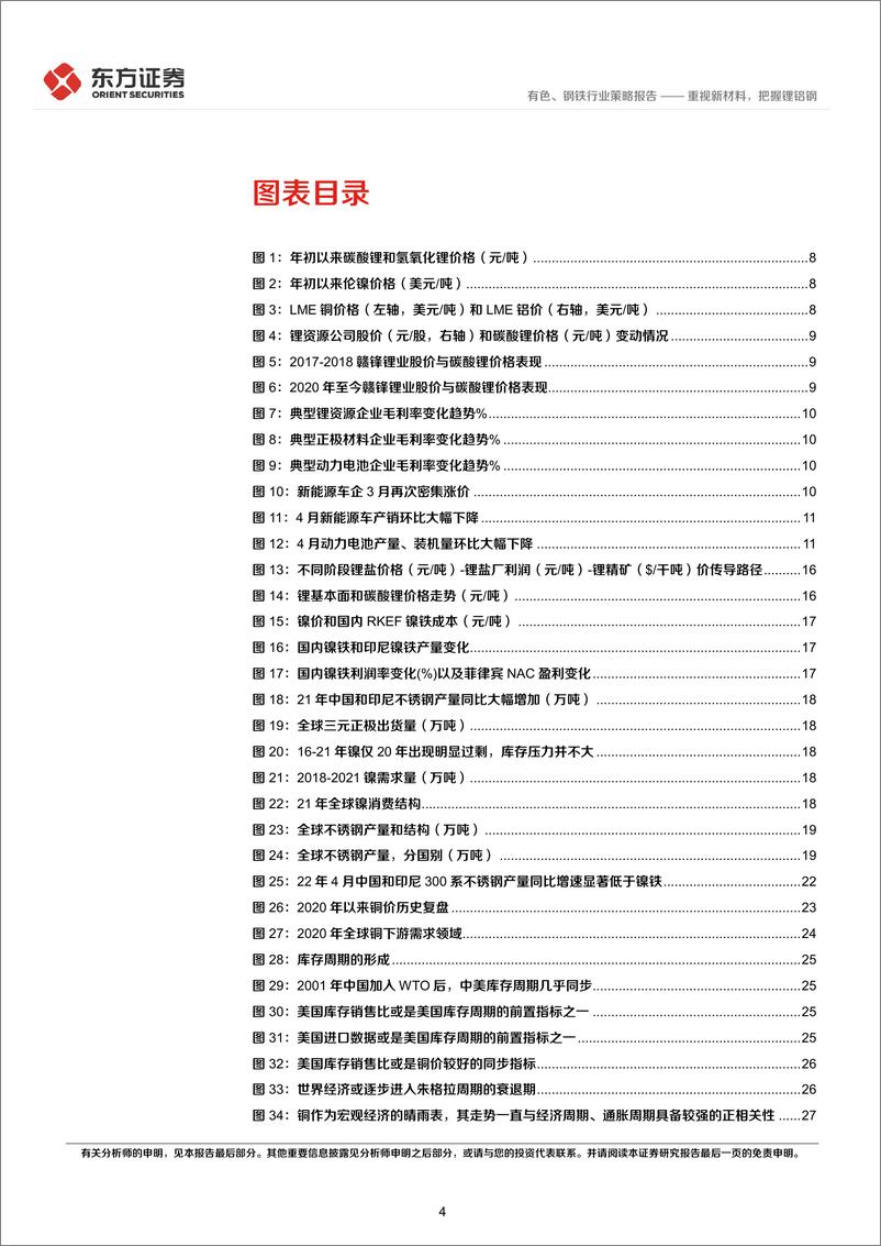 《有色钢铁行业2022年中期策略：重视新材料，把握锂铝钢-20220616-东方证券-58页》 - 第5页预览图