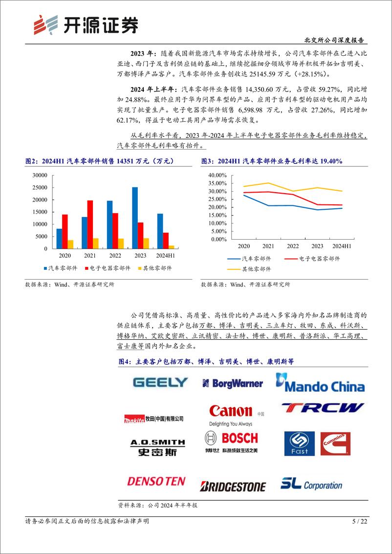 《吉冈精密(836720)北交所公司深度报告：新能源车客户开拓顺畅、电子电器市场需求恢复，募投项目预计2024年底投产-241006-开源证券-22页》 - 第5页预览图