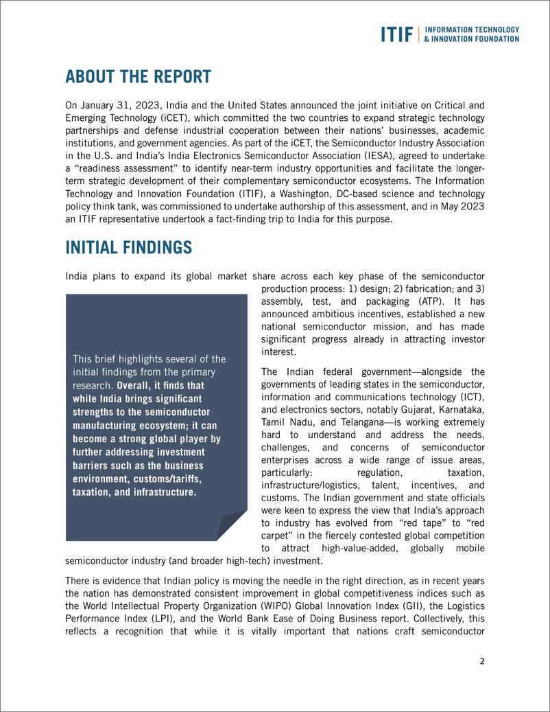 《ITIF-印度半导体准备情况评估报告的初步结果（英）-2023.6-9页》 - 第3页预览图