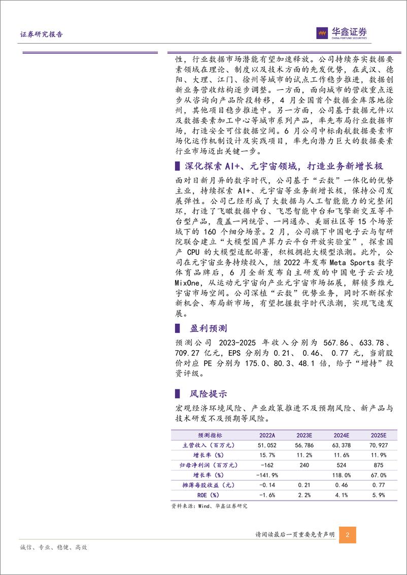 《20230627-以“云数”为底，积极拥抱大模型浪潮》 - 第2页预览图