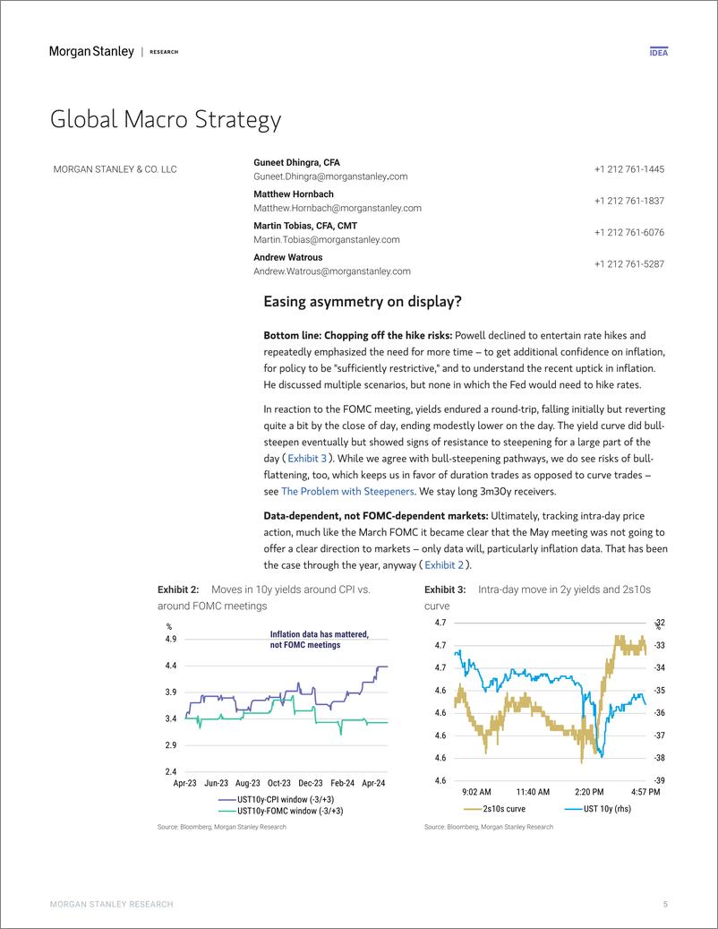 《Morgan Stanley Fixed-US Economics  Global Macro Strategy FOMC Reaction Firm Ho...-107962595》 - 第5页预览图