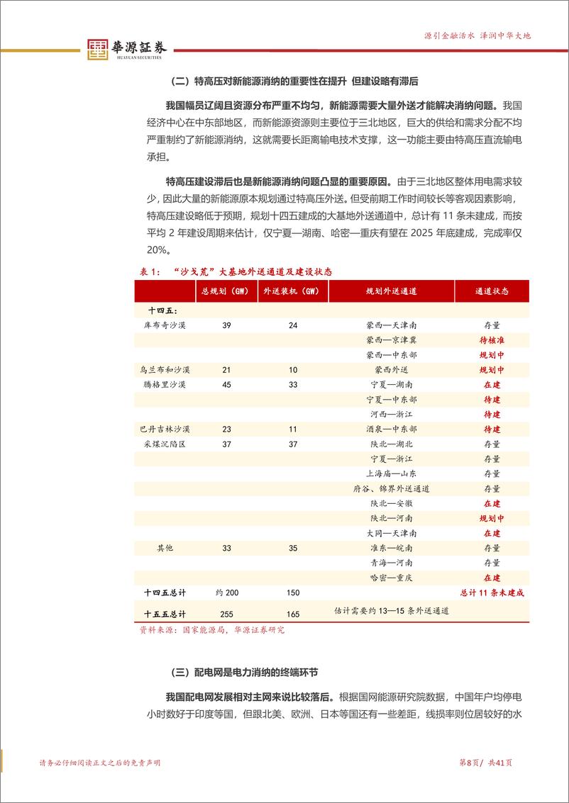 《公用事业行业新能源消纳系列报告之一：新能源高速增长加大消纳压力，关注消纳产业链机会-240616-华源证券-41页》 - 第8页预览图