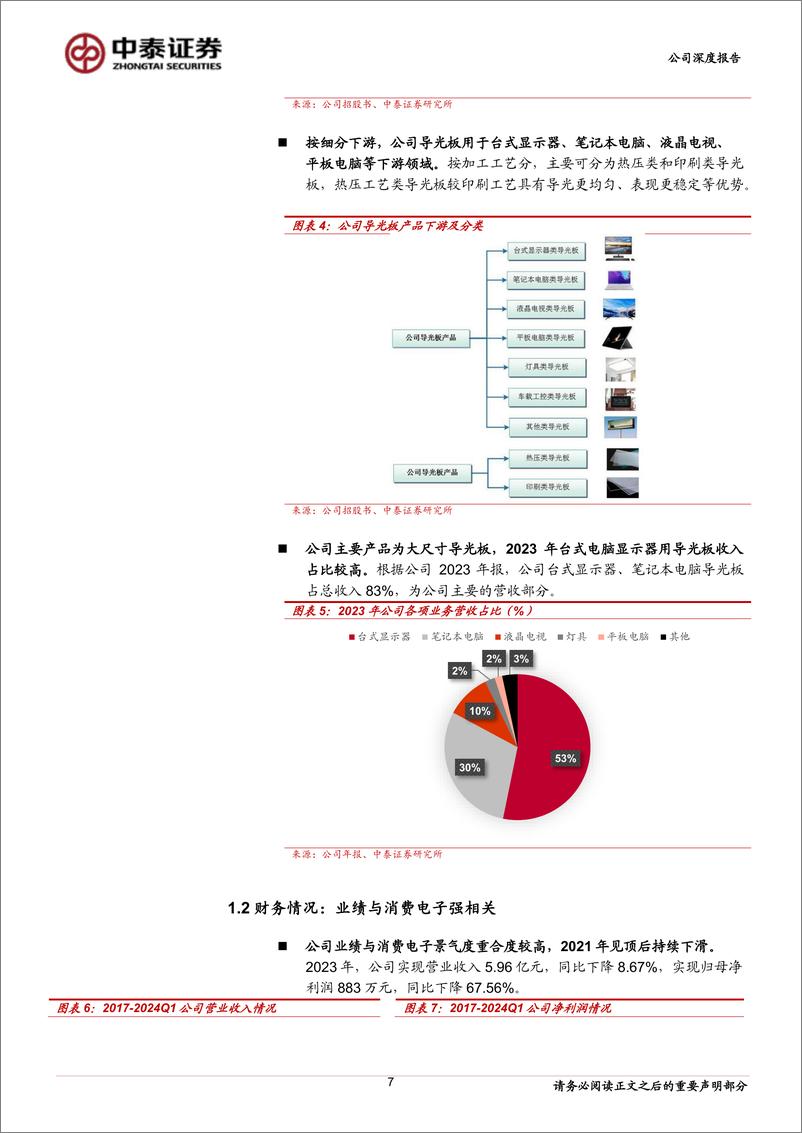 《天禄科技(301045)导光板业务筑底回升，TAC膜国产替代打造第二成长曲线-240726-中泰证券-27页》 - 第7页预览图