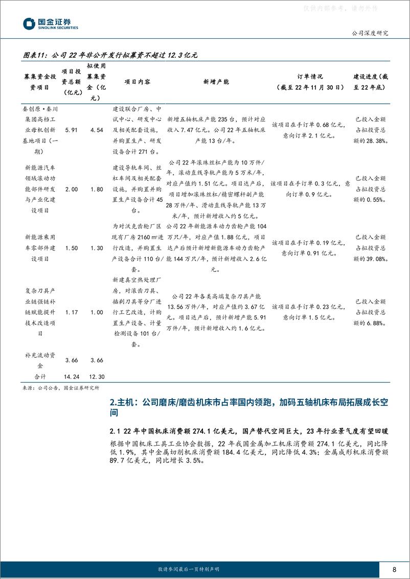 《国金证券-秦川机床(000837)股东变更加速成长，释放利润弹性-230507》 - 第8页预览图