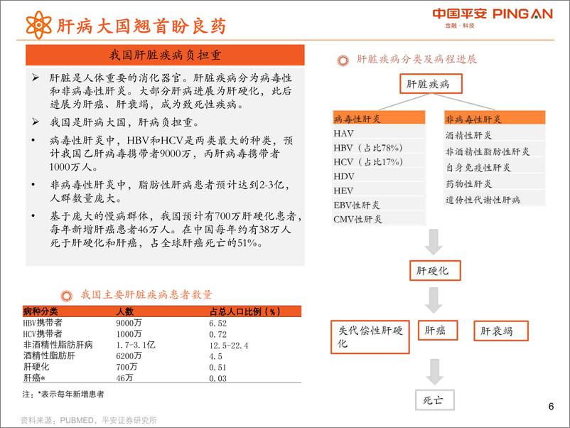 《医药行业肝病用药全景图：肝病大国，不容忽视的海量市场-20200219-平安证券-48页》 - 第7页预览图