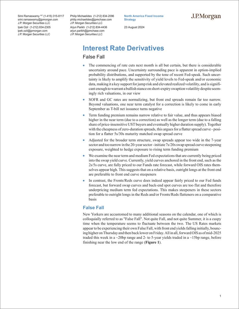 《JPMorgan Econ  FI-Interest Rate Derivatives False Fall-109990091》 - 第1页预览图