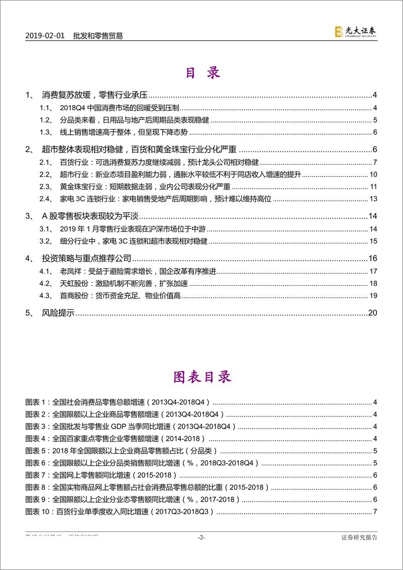 《2019年2月商贸零售行业投资策略：继续看好国企改革机会，关注物业价值较高企业-20190201-光大证券-22页》 - 第3页预览图