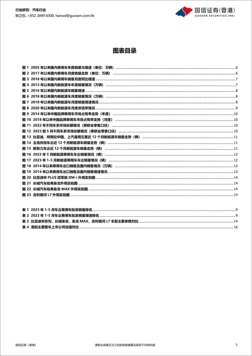 《汽车行业2023年中期投资策略：激烈竞争将延续，下半年产销有望维持高位-20230620-国信证券（香港）-18页》 - 第6页预览图