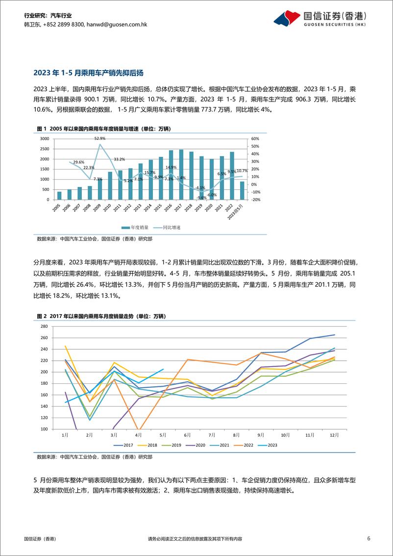 《汽车行业2023年中期投资策略：激烈竞争将延续，下半年产销有望维持高位-20230620-国信证券（香港）-18页》 - 第7页预览图