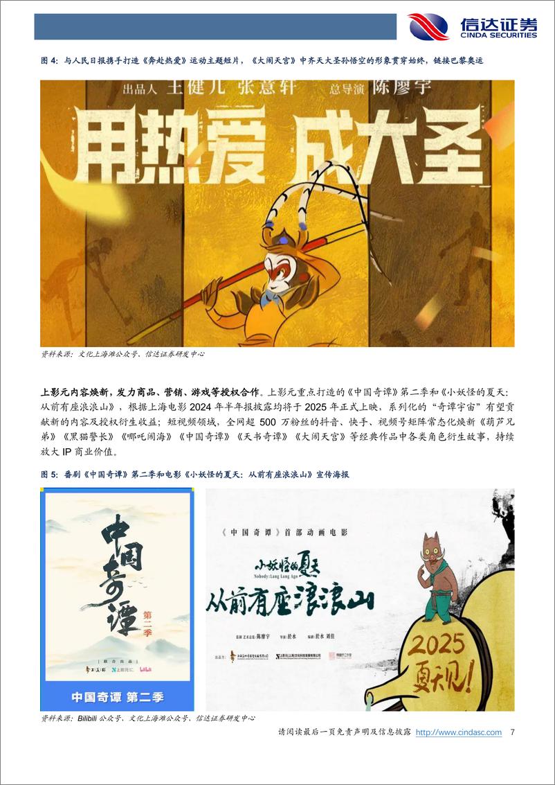 《上海电影(601595)跟踪报告：收购控股公司上影元19%25股权，25年内容端可期，发力多领域授权合作-241124-信达证券-14页》 - 第7页预览图