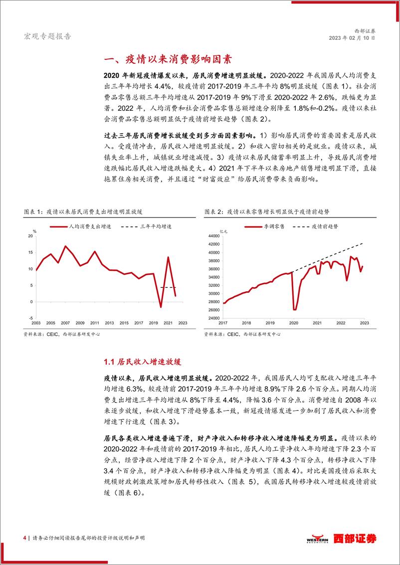 《宏观专题报告：居民消费复苏的动力与隐忧-20230210-西部证券-19页》 - 第5页预览图