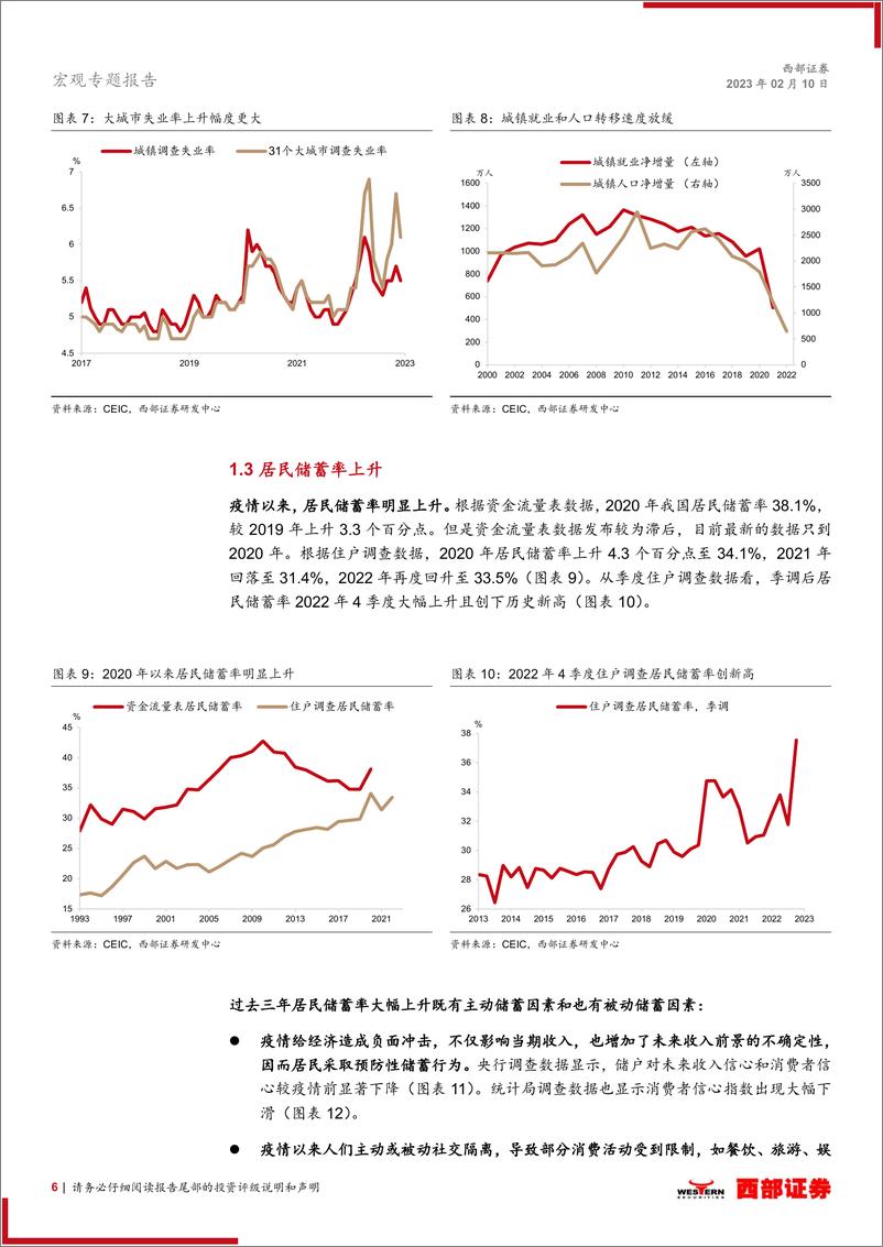 《宏观专题报告：居民消费复苏的动力与隐忧-20230210-西部证券-19页》 - 第7页预览图