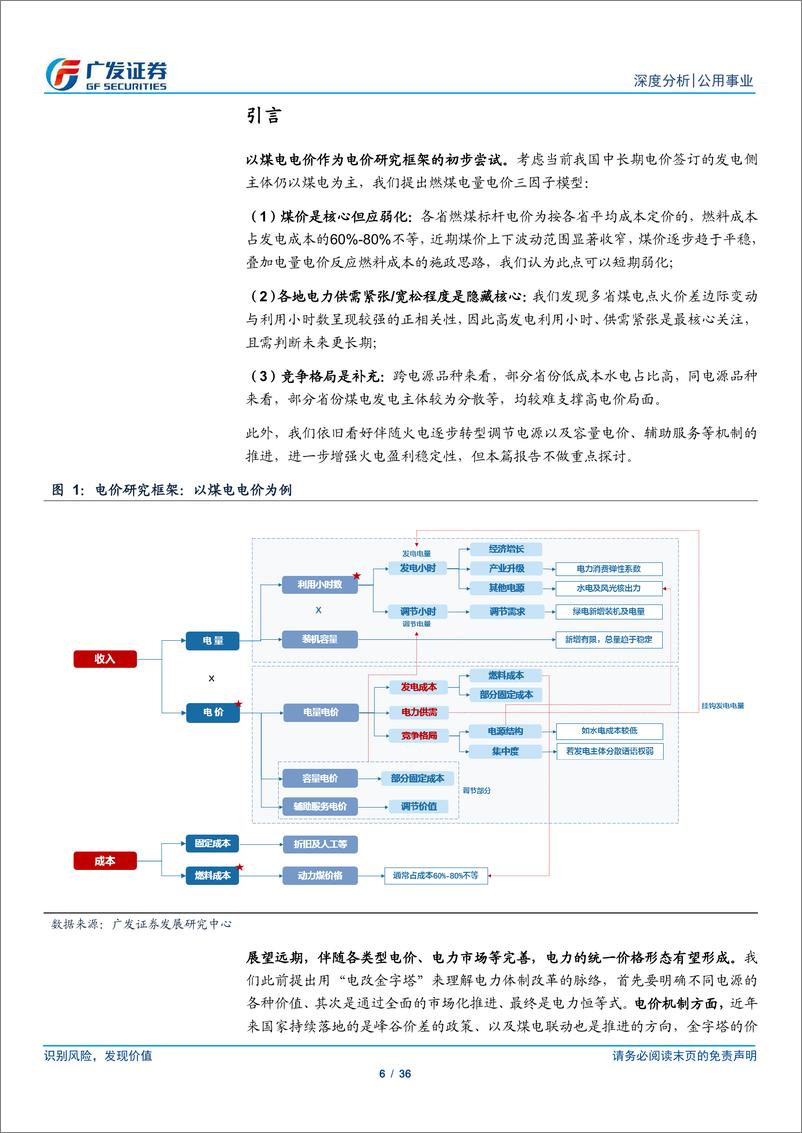 《公用事业行业电价研究框架：燃煤电量电价三因子模型-241118-广发证券-36页》 - 第6页预览图