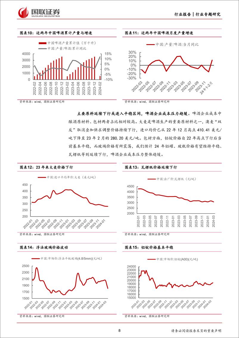 《食品饮料行业24Q1酒类前瞻：白酒分化加速，宏观复苏在途-240407-国联证券-11页》 - 第8页预览图