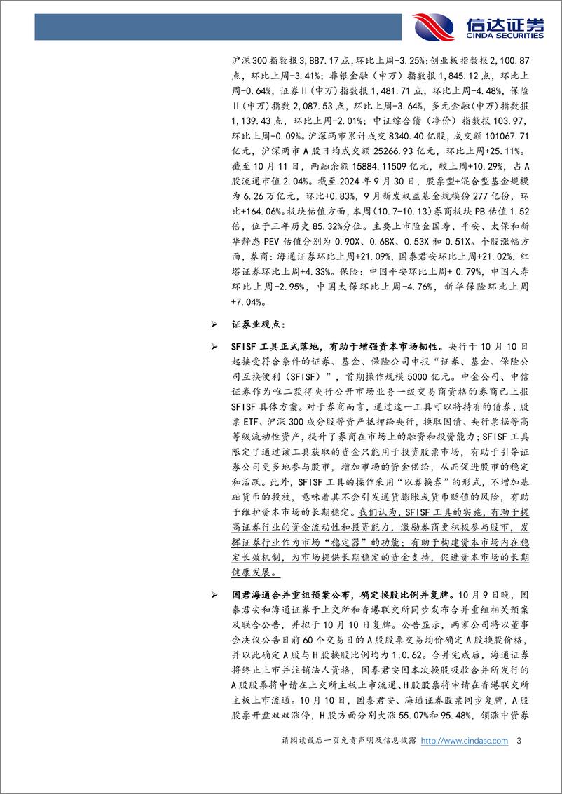 《非银金融行业：SFISF工具正式落地，综合施策助力经济回升-241013-信达证券-17页》 - 第3页预览图