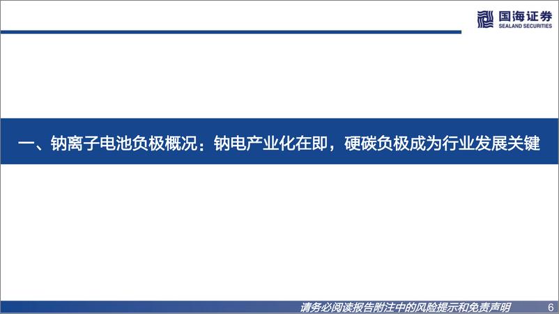 《钠离子电池负极行业深度报告：钠离子电池发展迅速，负极材料产业化进程加快-20221228-国海证券-31页》 - 第7页预览图