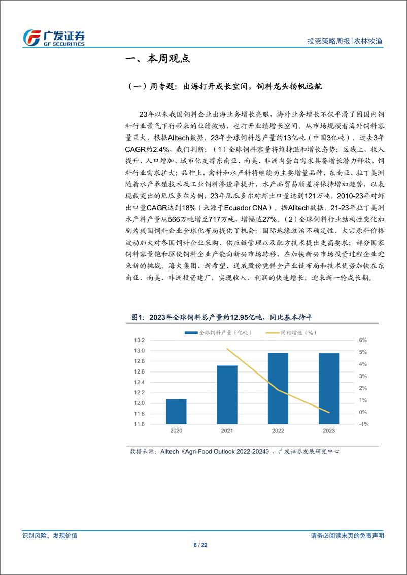 《农林牧渔行业2025年投资策略：生猪产能温和回升，拥抱饲料龙头成长新阶段-241124-广发证券-22页》 - 第6页预览图