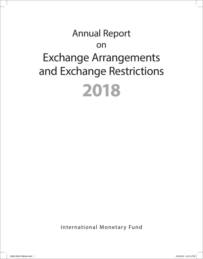 IMF-《汇兑安排与汇兑限制年报（2018）》（英文）-2019.5-86页 - 第3页预览图