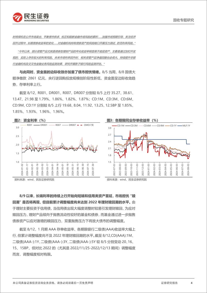 《利率专题：“过山车”行情下的市场关切-240814-民生证券-18页》 - 第4页预览图