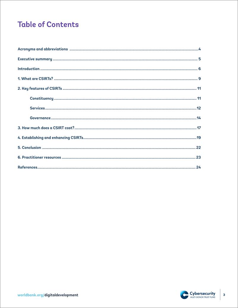 《世界银行-数字第一响应者——发展中国家计算机安全事件响应小组（CSIRTS）的作用（英）-2024-24页》 - 第3页预览图