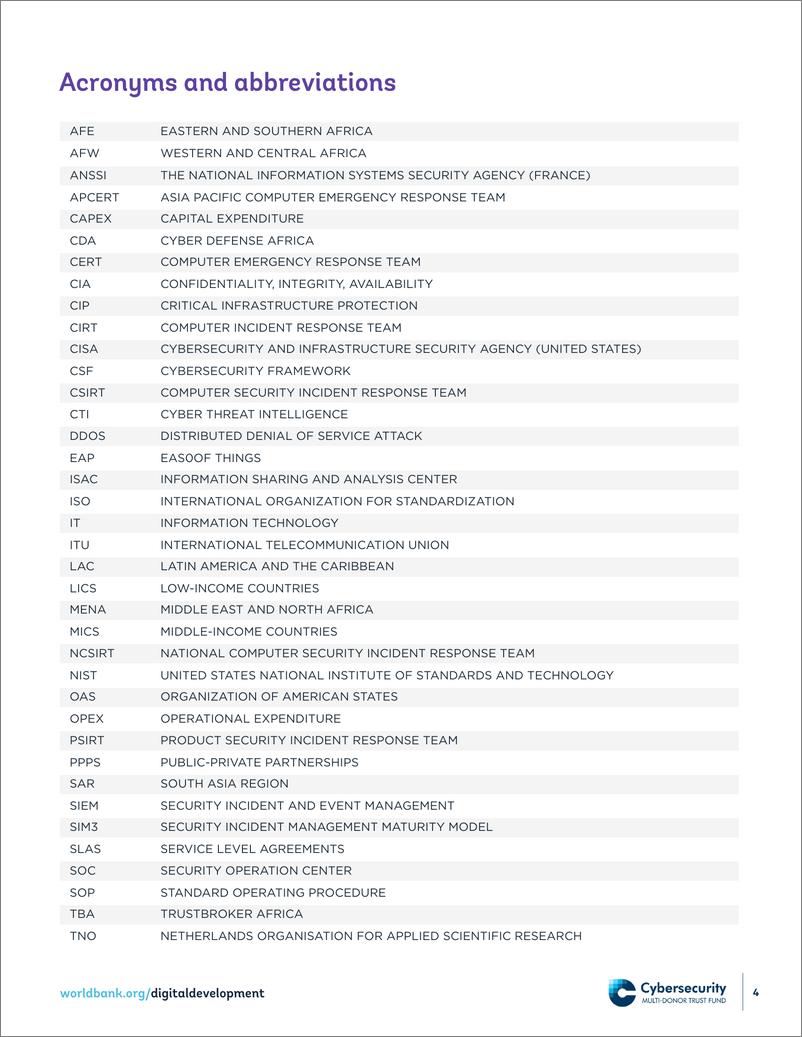 《世界银行-数字第一响应者——发展中国家计算机安全事件响应小组（CSIRTS）的作用（英）-2024-24页》 - 第4页预览图