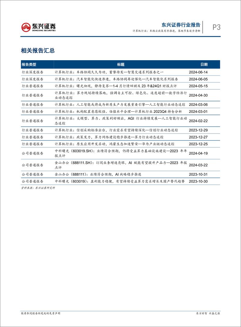 《东兴证券-智慧交通系列报告之二：计算机行业：车路云政策有序推进，落地节奏逐步清晰》 - 第3页预览图