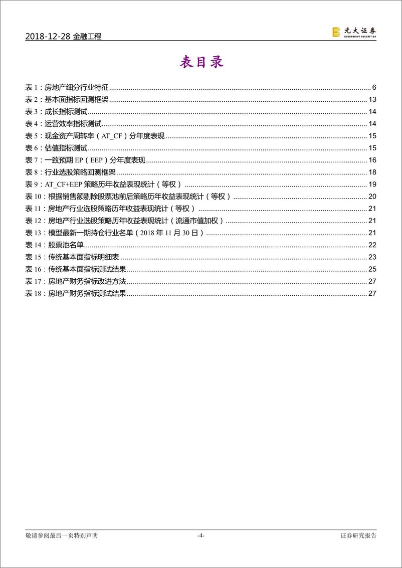 《光大证2018122光大证券房地产行业基本面选股系列报告之十：借镜观形，蹊径淘金》 - 第4页预览图