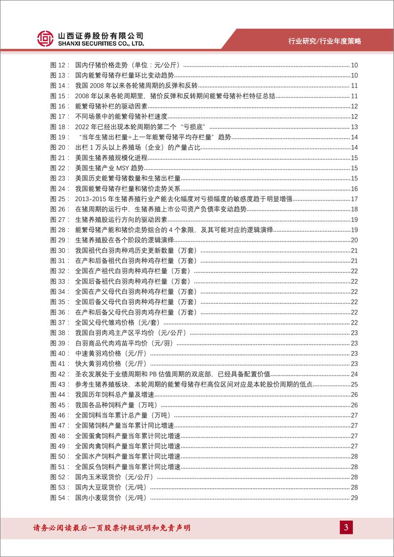 《农业行业2023年年度策略：2023年的亏损底或有望成为猪周期反转的真正起点-20230116-山西证券-43页》 - 第4页预览图