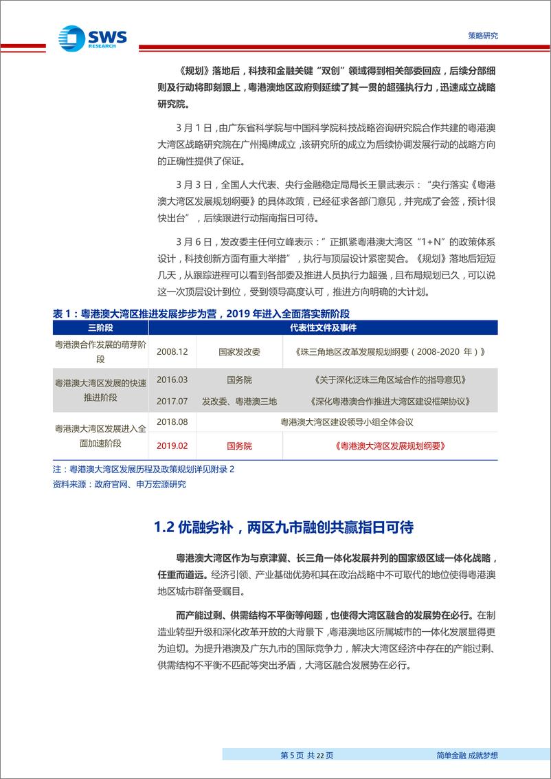 《主题复盘系列之二：科技金融双轴并动，开启粤港澳融合腾飞之途-20190319-申万宏源-22页》 - 第6页预览图