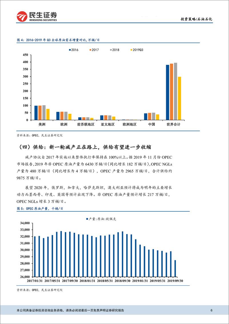 《石油石化行业：关注估值低且盈利向上的油服、油气开采板块-20191204-民生证券-31页》 - 第7页预览图