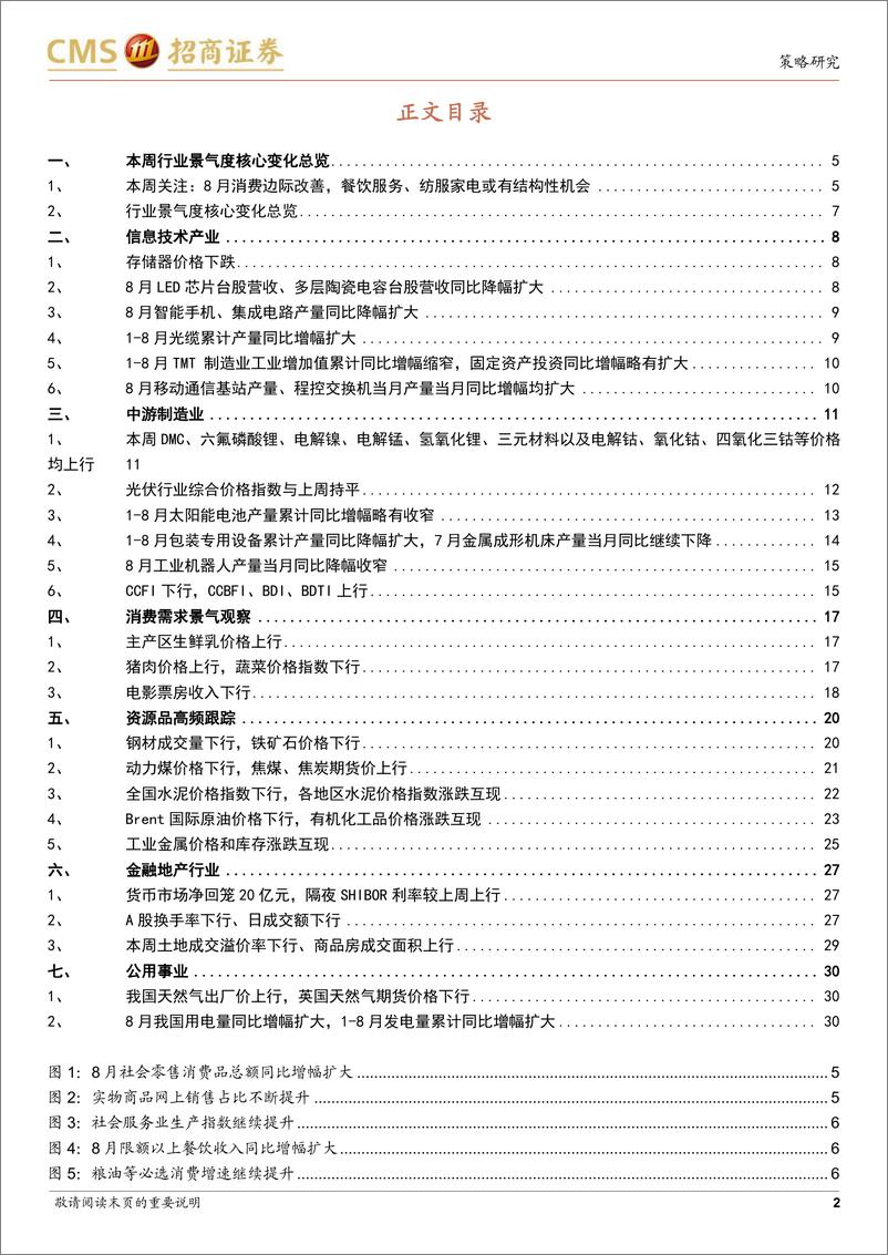 《行业景气观察：8月消费数据边际改善，移动通信基站产量同比增幅扩大-20220921-招商证券-32页》 - 第3页预览图