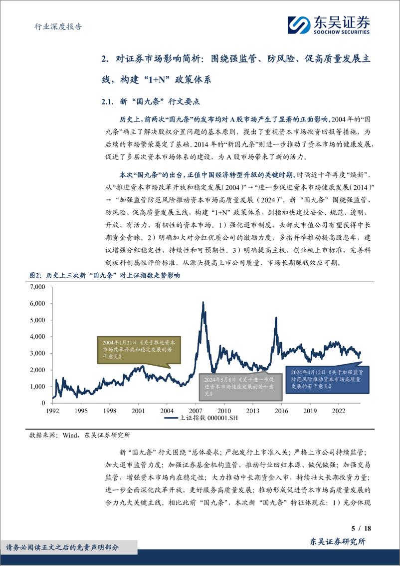 《非银金融行业深度报告：新“国九条”系列文件解读，紧握板块“高股息”%2b“资本市场高质量发展”双重主线-240414-东吴证券-18页》 - 第5页预览图