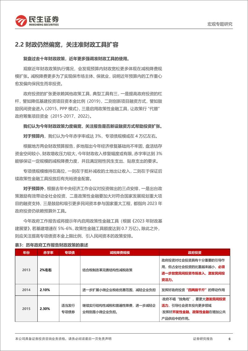 《宏观专题研究：两会前瞻，预期之外的看点-20230302-民生证券-18页》 - 第7页预览图