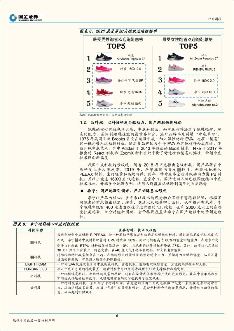 《纺织品和服装行业跑鞋专题：全民运动带来巨大市场，科技引领 国牌成长加速-20220321-国金证券-19页》 - 第7页预览图