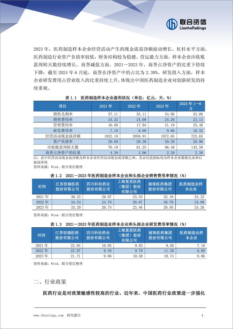 《医药制造行业观察及2025年信用风险展望》 - 第4页预览图