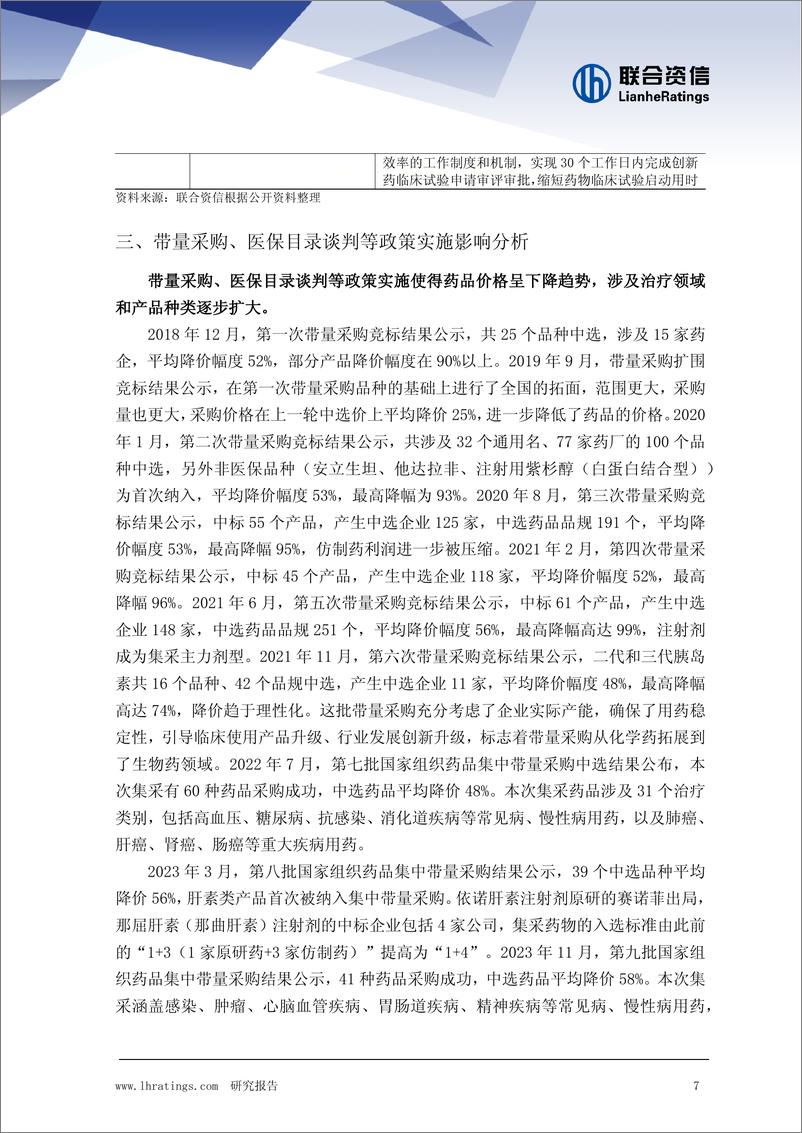 《医药制造行业观察及2025年信用风险展望》 - 第7页预览图