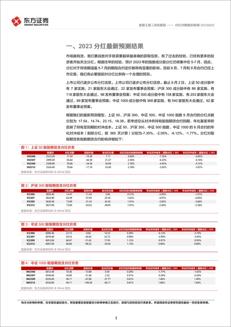 《分红对期指的影响-20230605-东方证券-16页》 - 第4页预览图