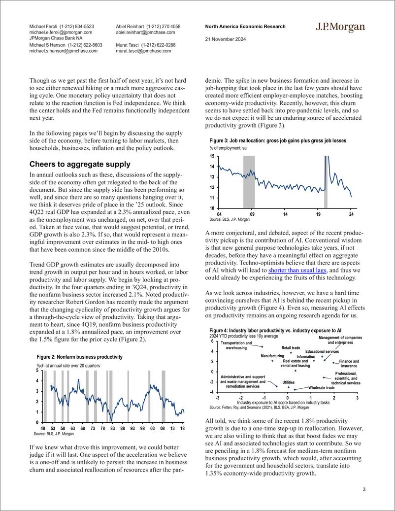 《JPMorgan Econ  FI-2025 US Economic Outlook Yes, there are two paths-111736911》 - 第3页预览图