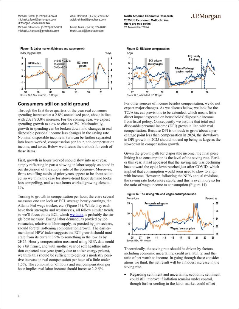 《JPMorgan Econ  FI-2025 US Economic Outlook Yes, there are two paths-111736911》 - 第6页预览图