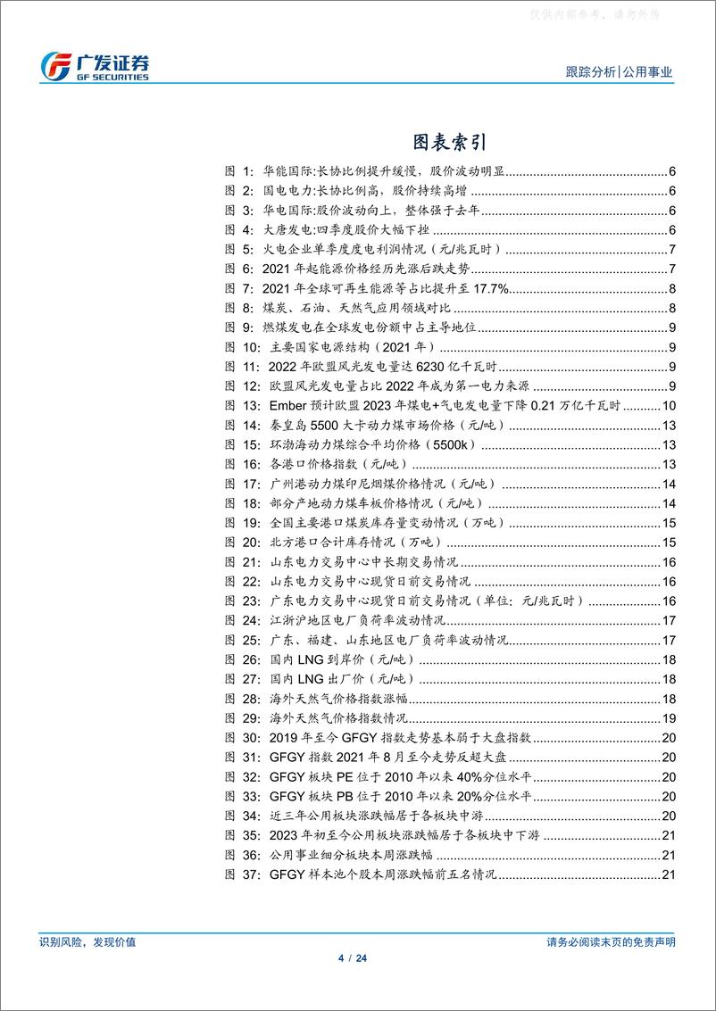 《广发证券-公用事业行业深度跟踪：煤价已大幅回落，时间的煤硅持续兑现-230219》 - 第4页预览图