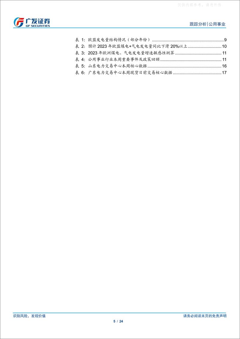 《广发证券-公用事业行业深度跟踪：煤价已大幅回落，时间的煤硅持续兑现-230219》 - 第5页预览图