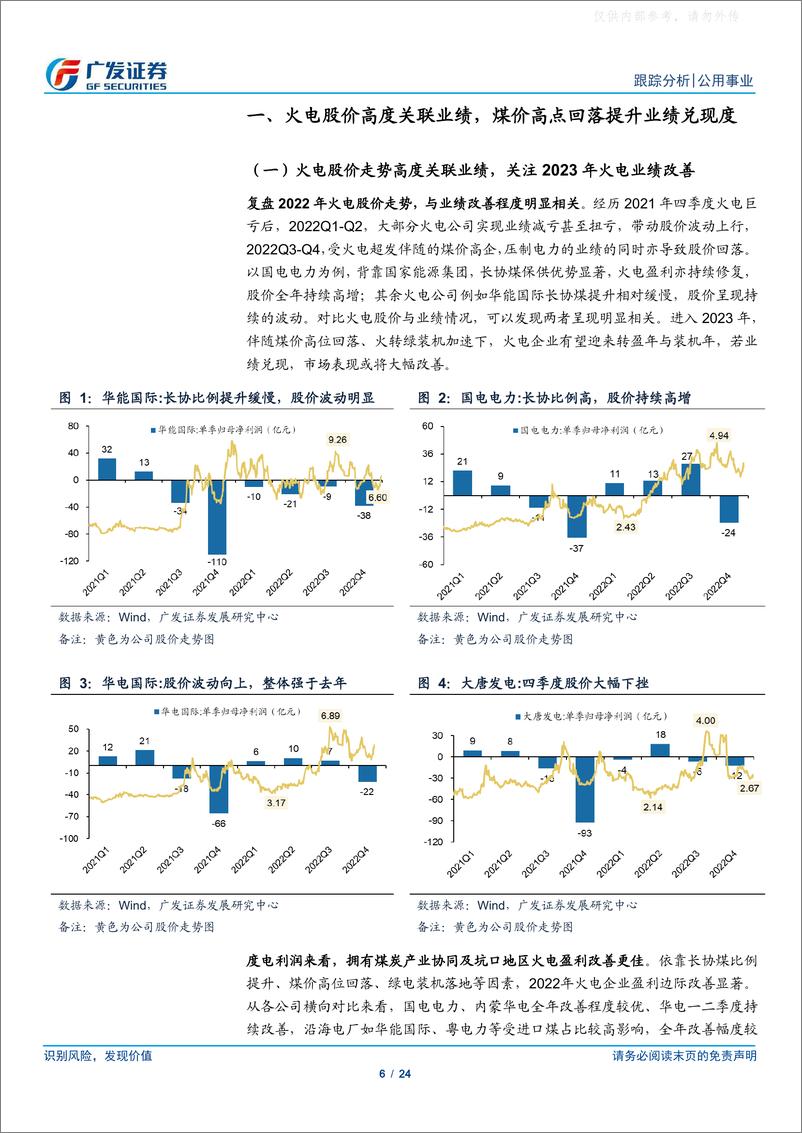 《广发证券-公用事业行业深度跟踪：煤价已大幅回落，时间的煤硅持续兑现-230219》 - 第6页预览图