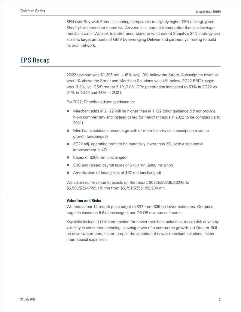 《Shopify Inc. (SHOP Growth, margins likely approaching a trough(1)》 - 第4页预览图