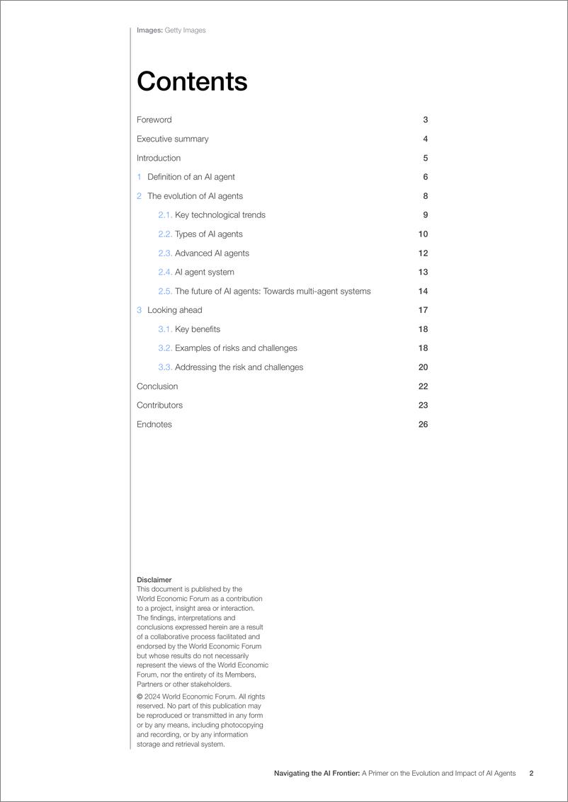 《世界经济论坛-探索人工智能前沿：人工智能代理的进化和影响入门（英）-2024.12-28页》 - 第2页预览图