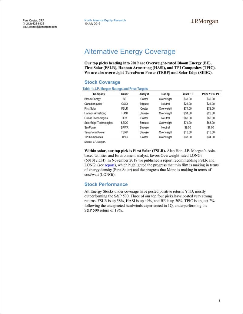 《摩根士丹利-美股-能源行业-可替代能源2019年Q2：首选依然是FSLR、TPIC、HASI与BE-2019.7.10-49页》 - 第4页预览图