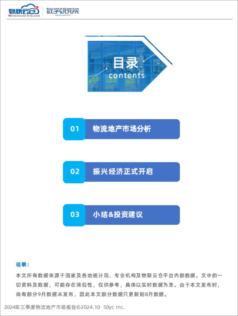 《物联云仓_2024年第三季度物流地产市场报告》 - 第2页预览图