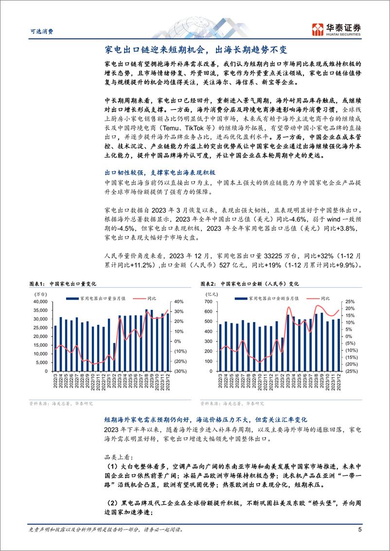 《可选消费专题研究：出口推动出海，强产业全球成长可期》 - 第5页预览图