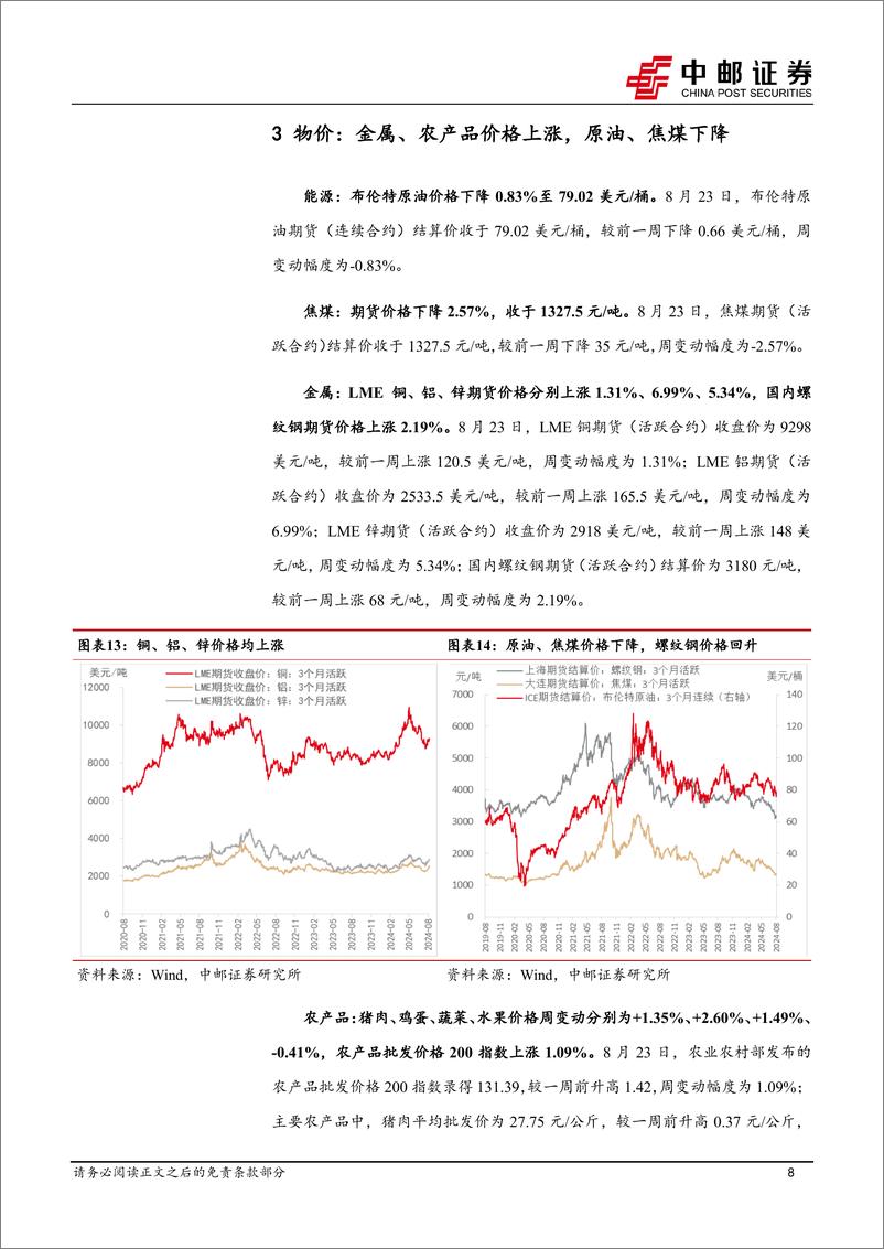 《高频数据跟踪：生产持续回落，物价走势偏强-240825-中邮证券-13页》 - 第8页预览图