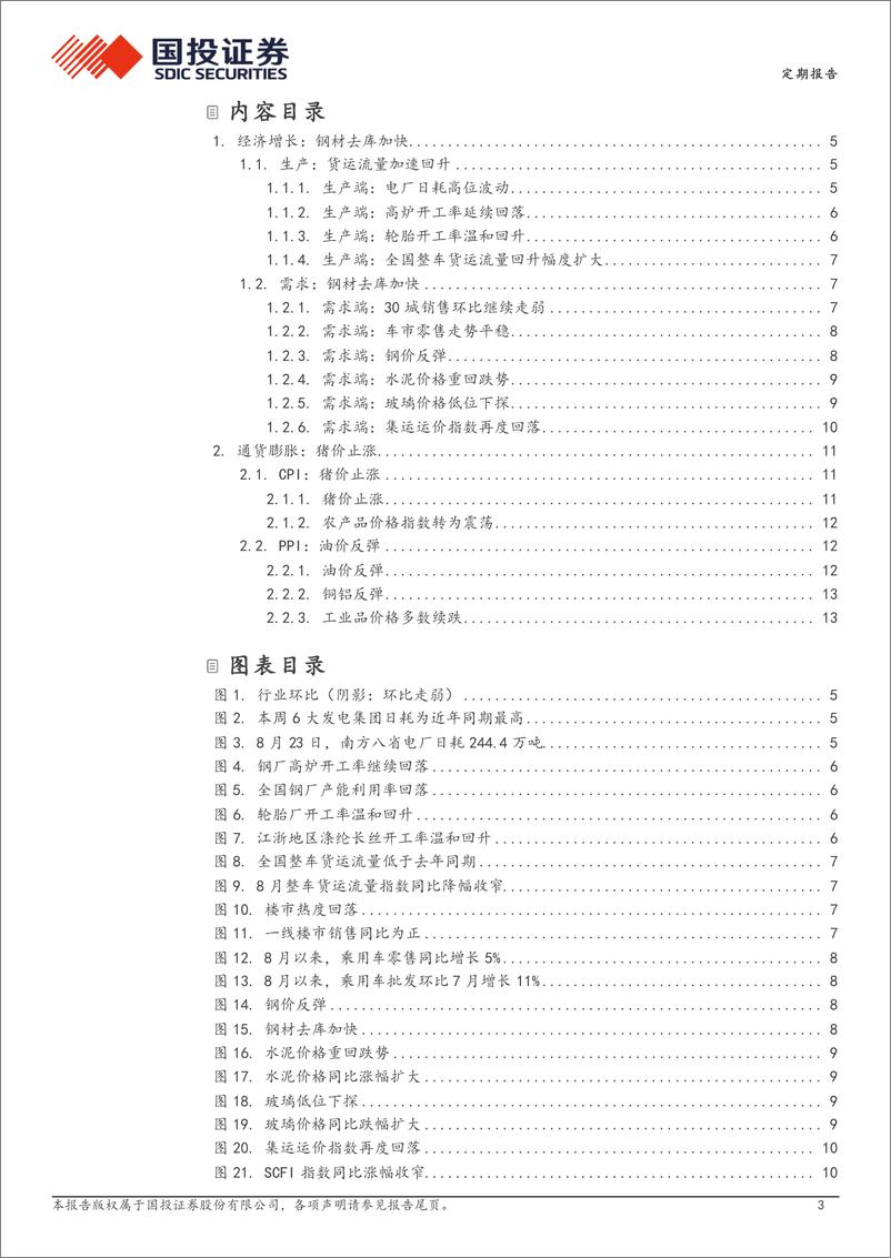 《高频数据跟踪(2024年8月第4周)：钢材去库加快-240828-国投证券-15页》 - 第3页预览图