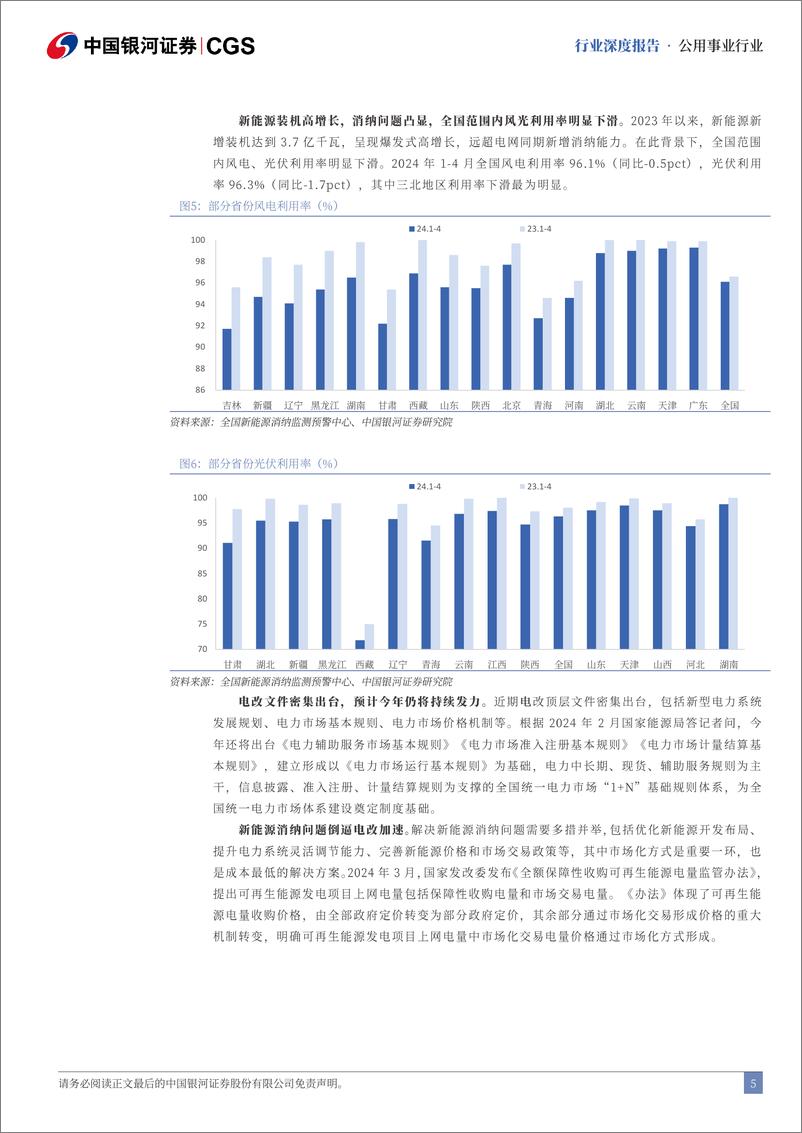 《中国银河-2024年中期电力行业投资策略：电改进入加速期，紧抓估值与成长机遇》 - 第5页预览图